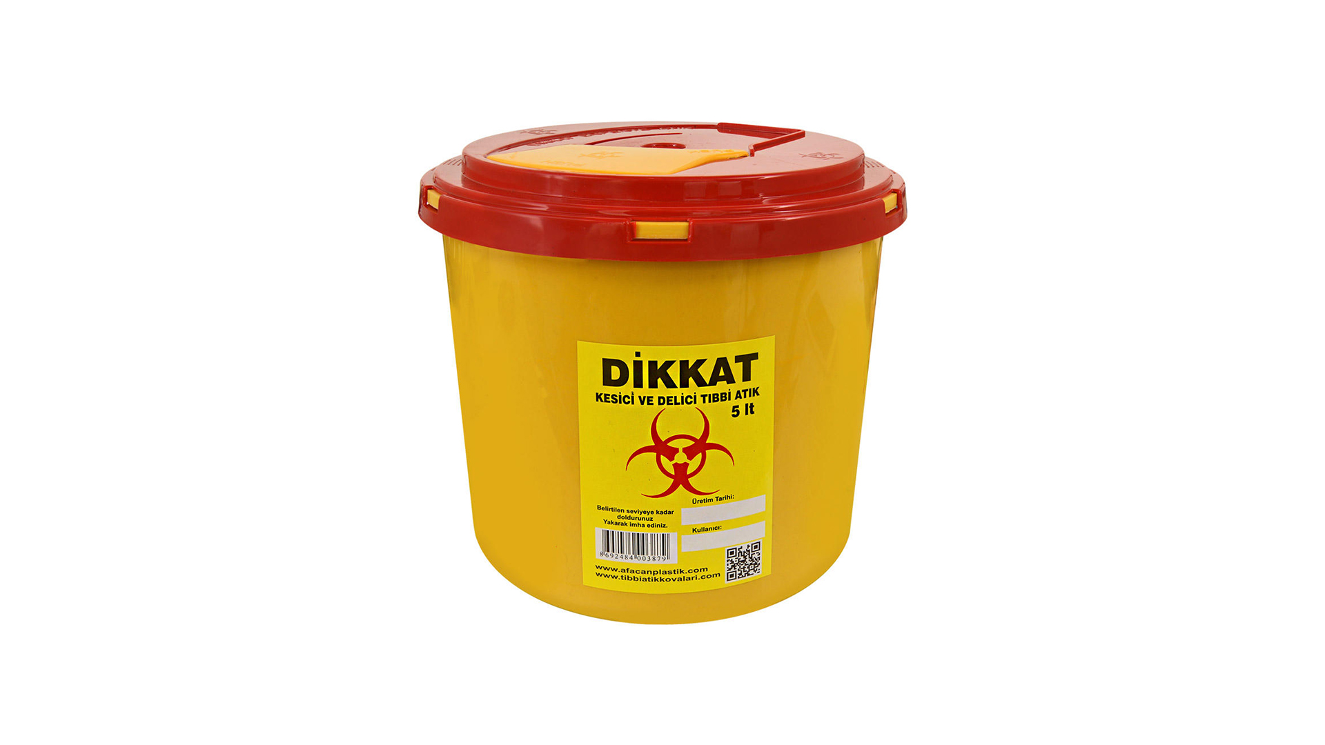 Ankara Tıbbi atık Kovası 5 Lt