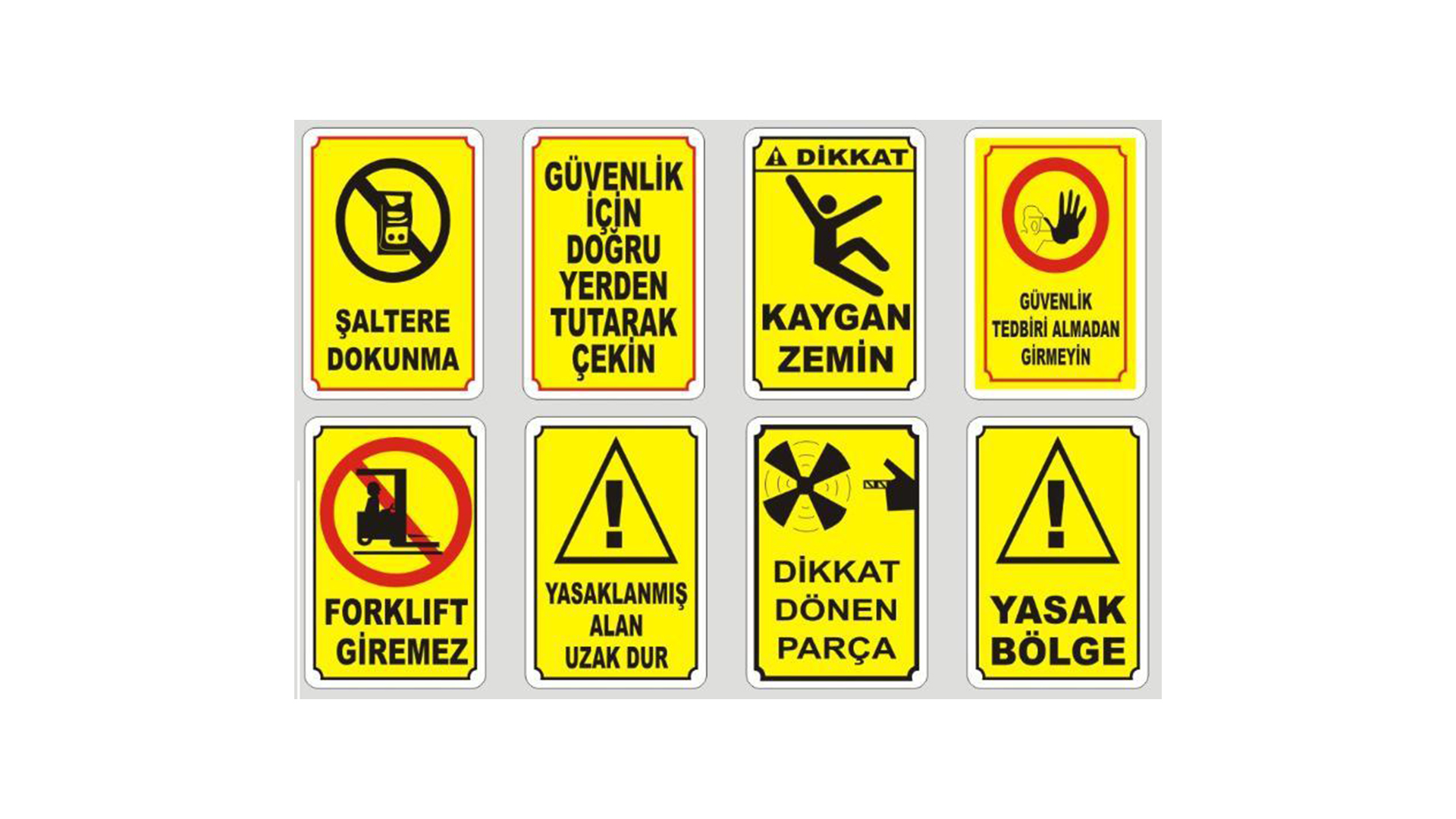 İzmir Güvenlik Uyarı Levhaları