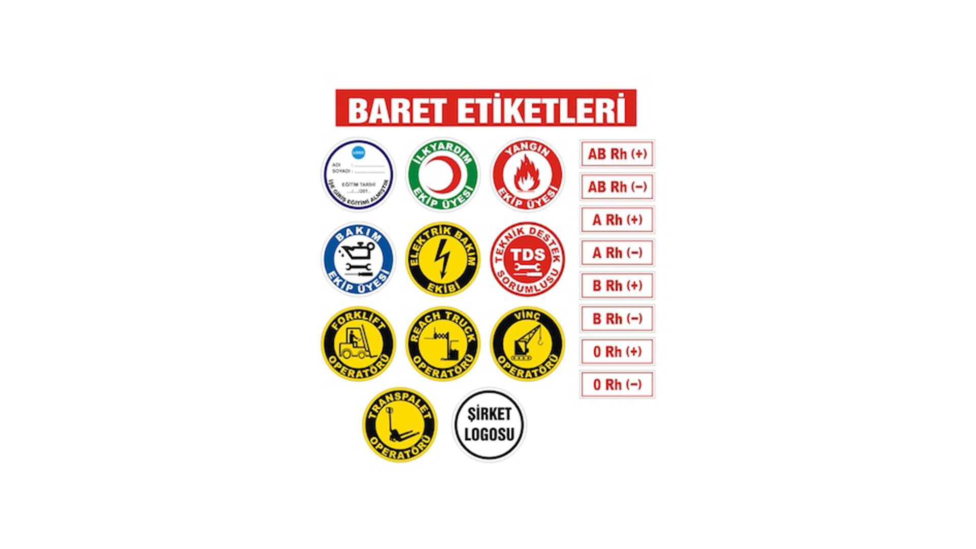 Baret Güvenlik Etiketleri