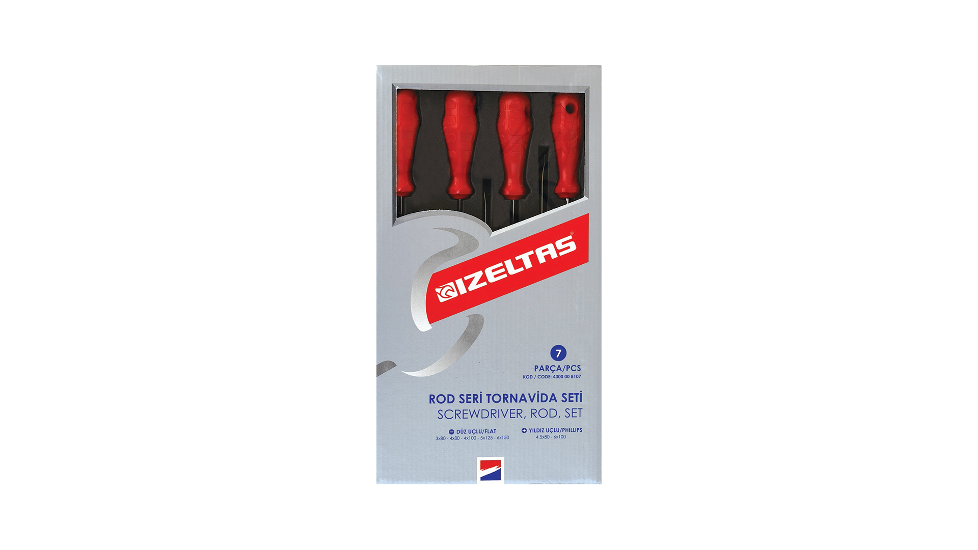 4300 Rod Seri Tornavida Seti (7 Parça)