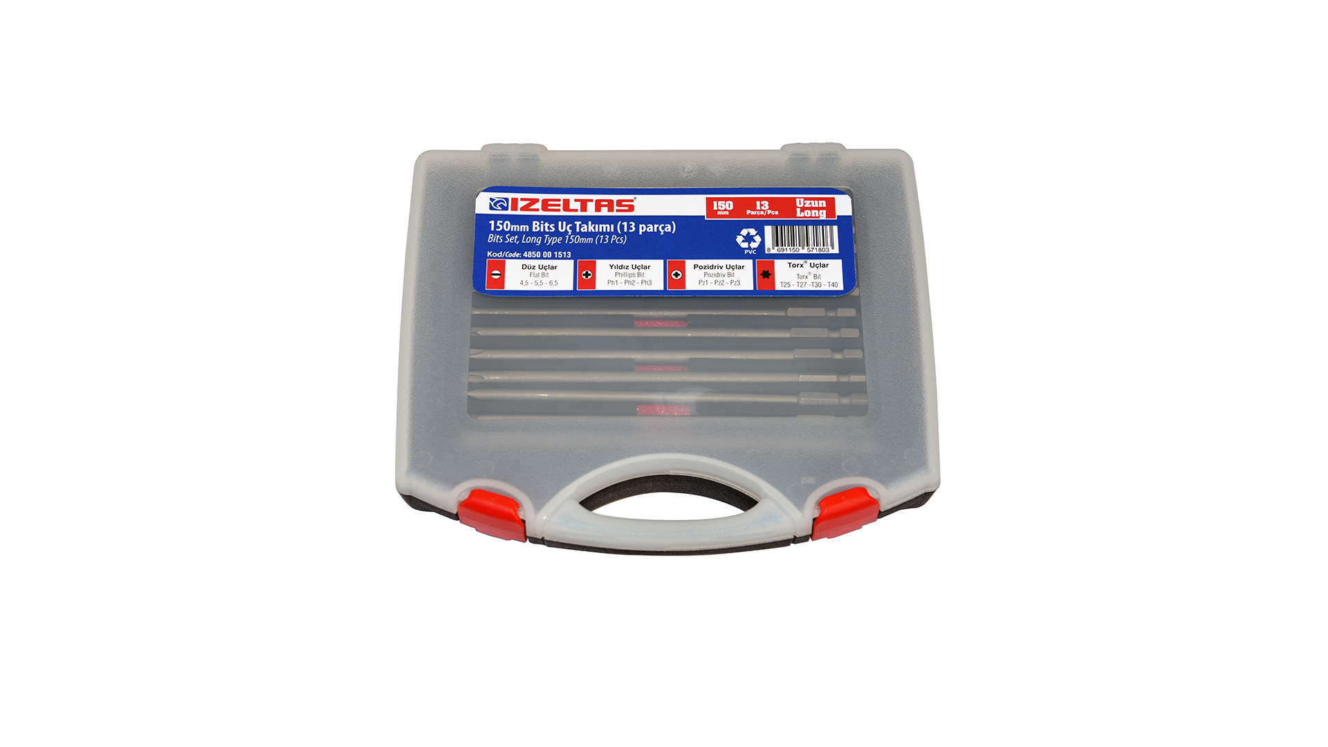4850 150 mm Uzun Bits Uç Takımı (13 Parça)